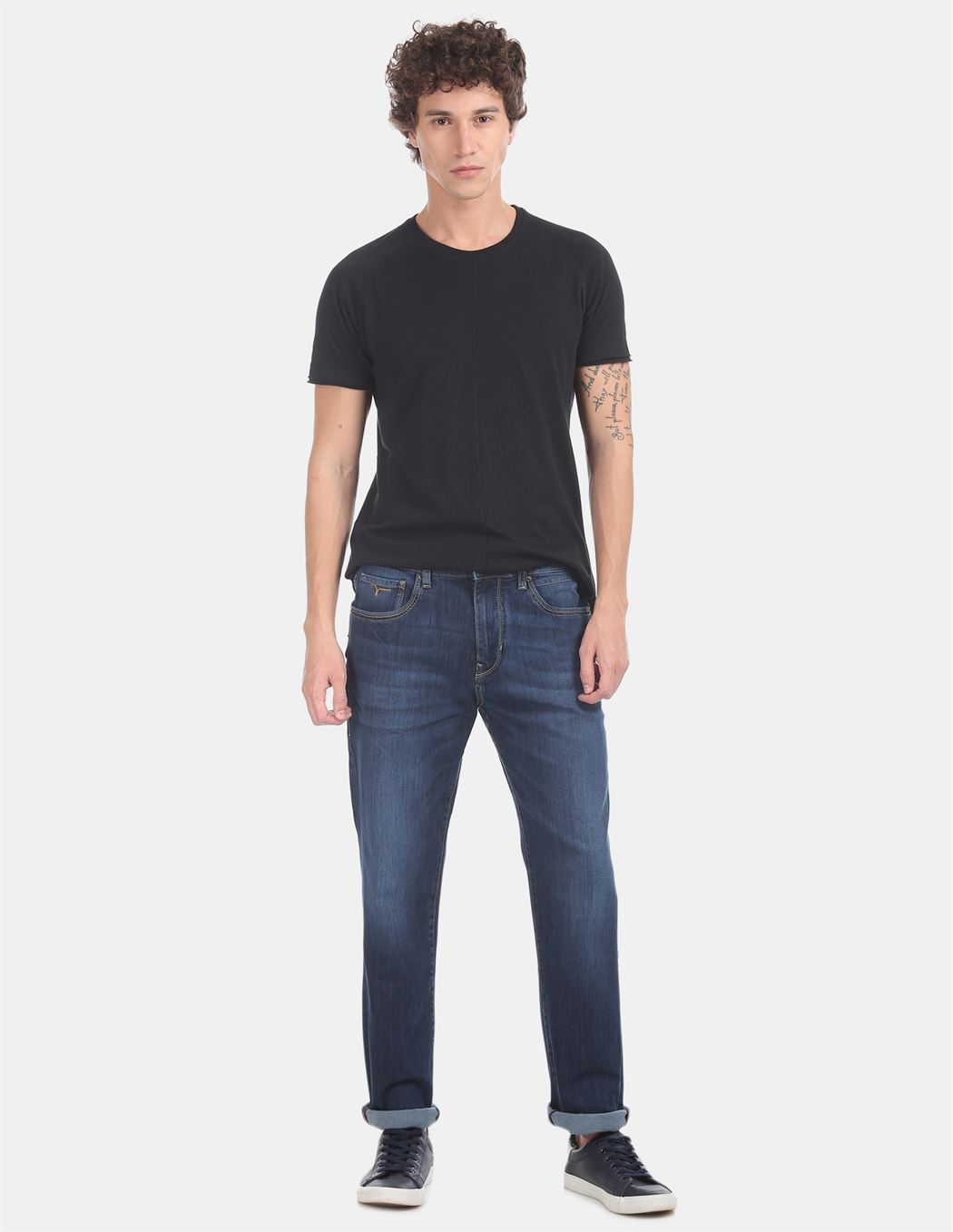 Flying Machine Men's Casual Wear  Dark Blue  Jeans